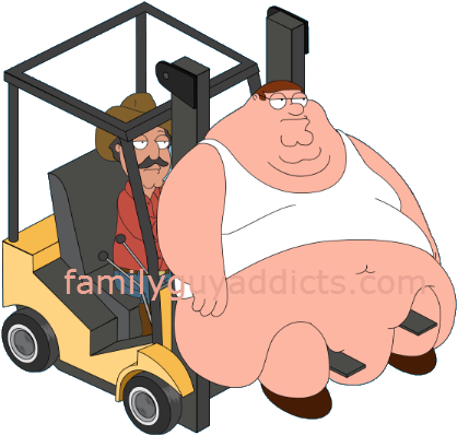 Fat Lois 1 Forklift Peter - Peter Griffin (463x434)