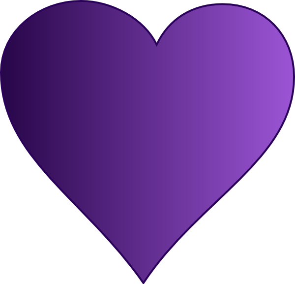 Purple Heart Clip Art Purple Heart Clip Art At Clker - Purple Heart Clip Art (600x577)