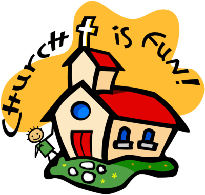 Church Is Fun Clip Art - Church Clipart (400x400)