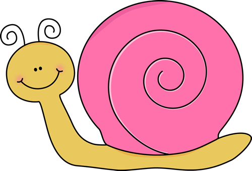 Cartoon Snail Clip Art - Snail Clipart (500x340)