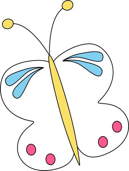 White Butterfly - Clip Art (417x550)