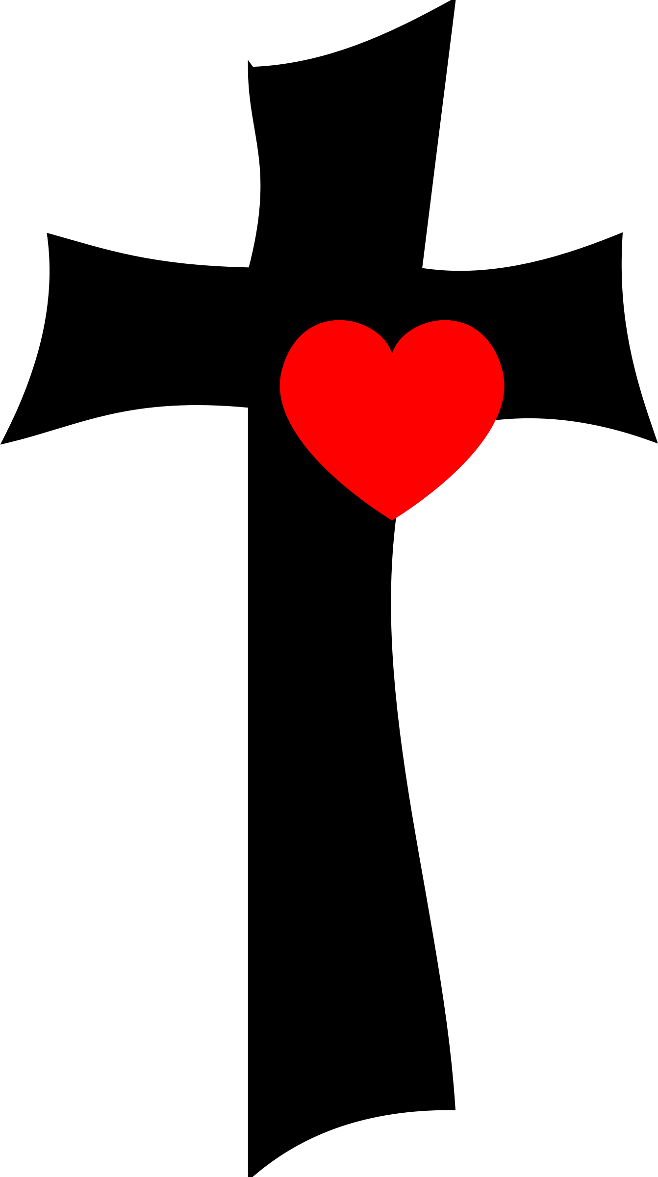 Jesus Heart Cliparts - Love Of Jesus Clipart (1342x2400)