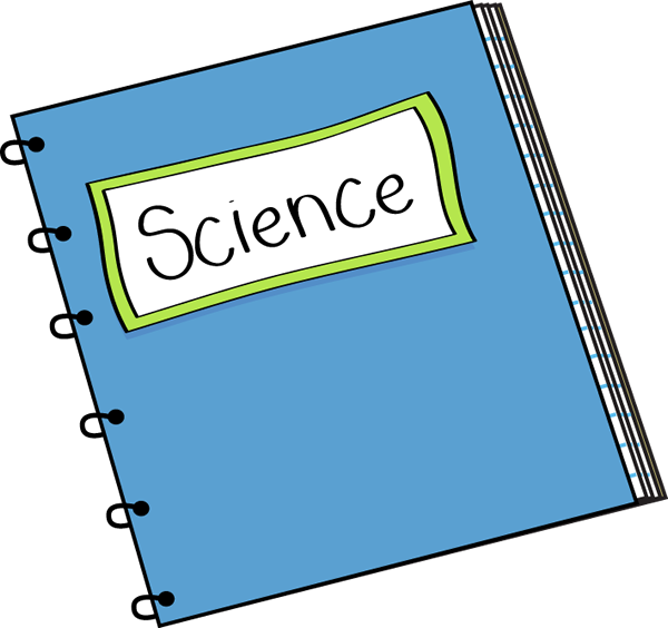 Science Notebook Clip Art - Science Book Clipart (600x564)
