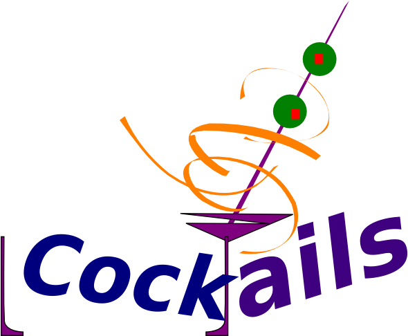 Clip Arts Related To - Cocktails Clipart (600x485)