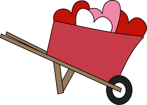 Wheelbarrow Of Hearts - Letter H Poem Kindergarten (500x359)
