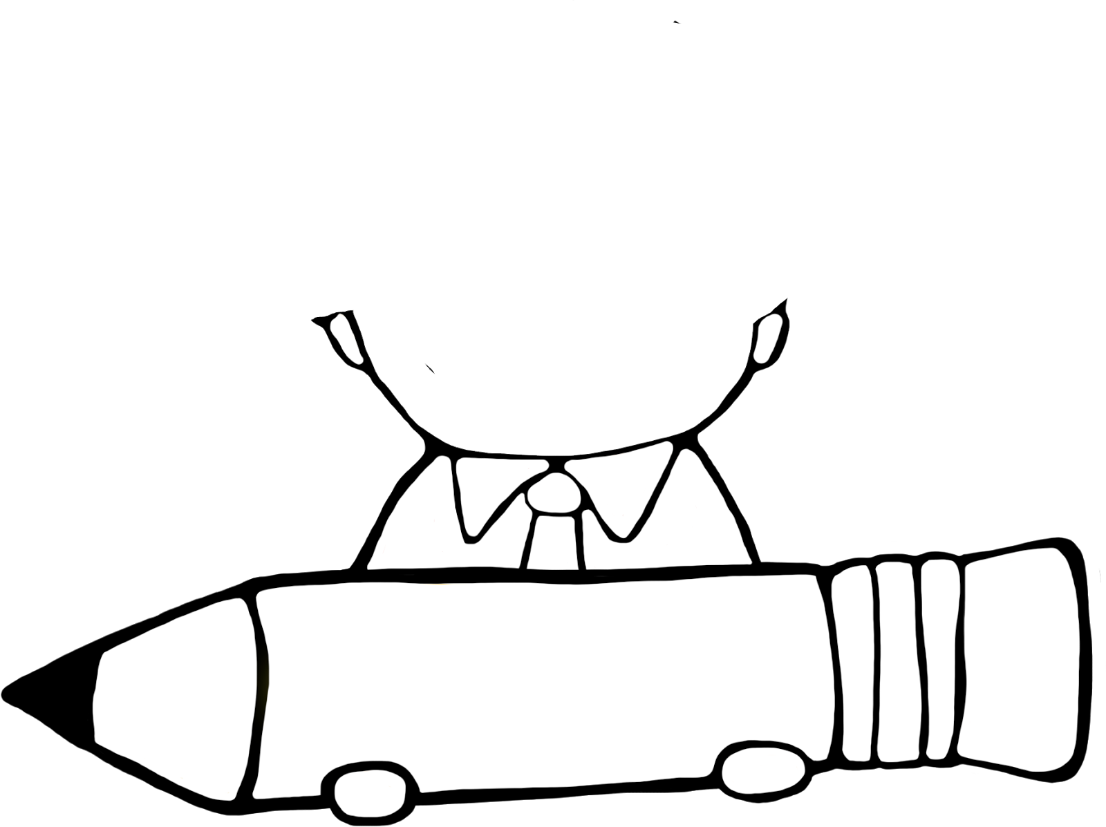 Student Black And White Writing Clip Art - Student Black And White Writing Clip Art (1600x1197)