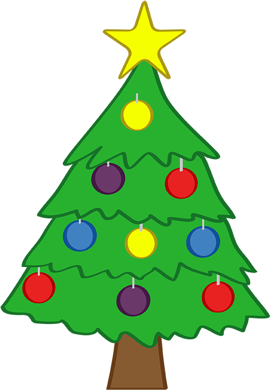 Cute Christmas Tree Clipart - Small Christmas Tree Clip Art (800x800)