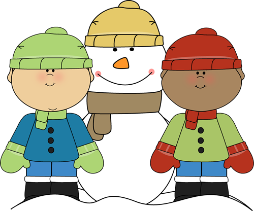 Winter Clip Art - Winter Kids Clipart (500x416)