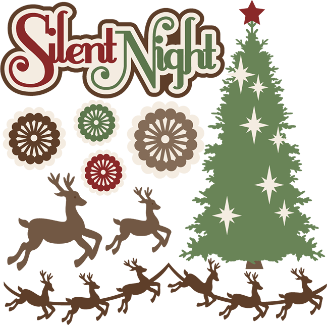 Silent Night Svg Cutting Files Christmas Svg Cuts Christmas - Christmas Day (648x644)