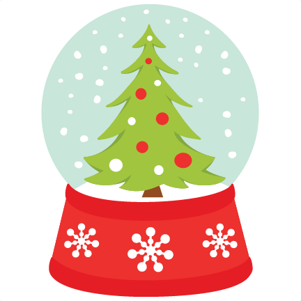 Christmas Tree Snow Globe Snowglobe Svg Scrapbook Cut - Snow Globe (432x432)
