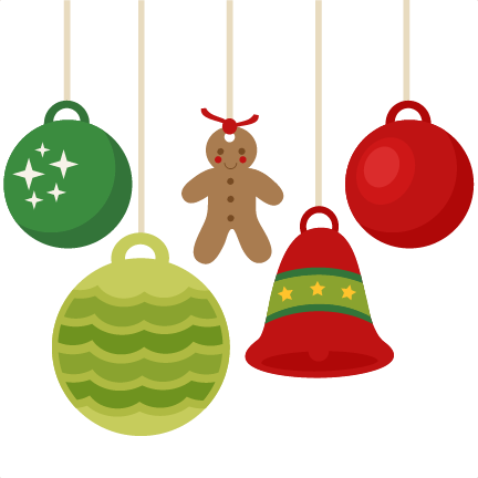 Christmas Ornaments Scrapbook Clip Art Christmas Cut - Cute Christmas Decoration Clipart (432x432)