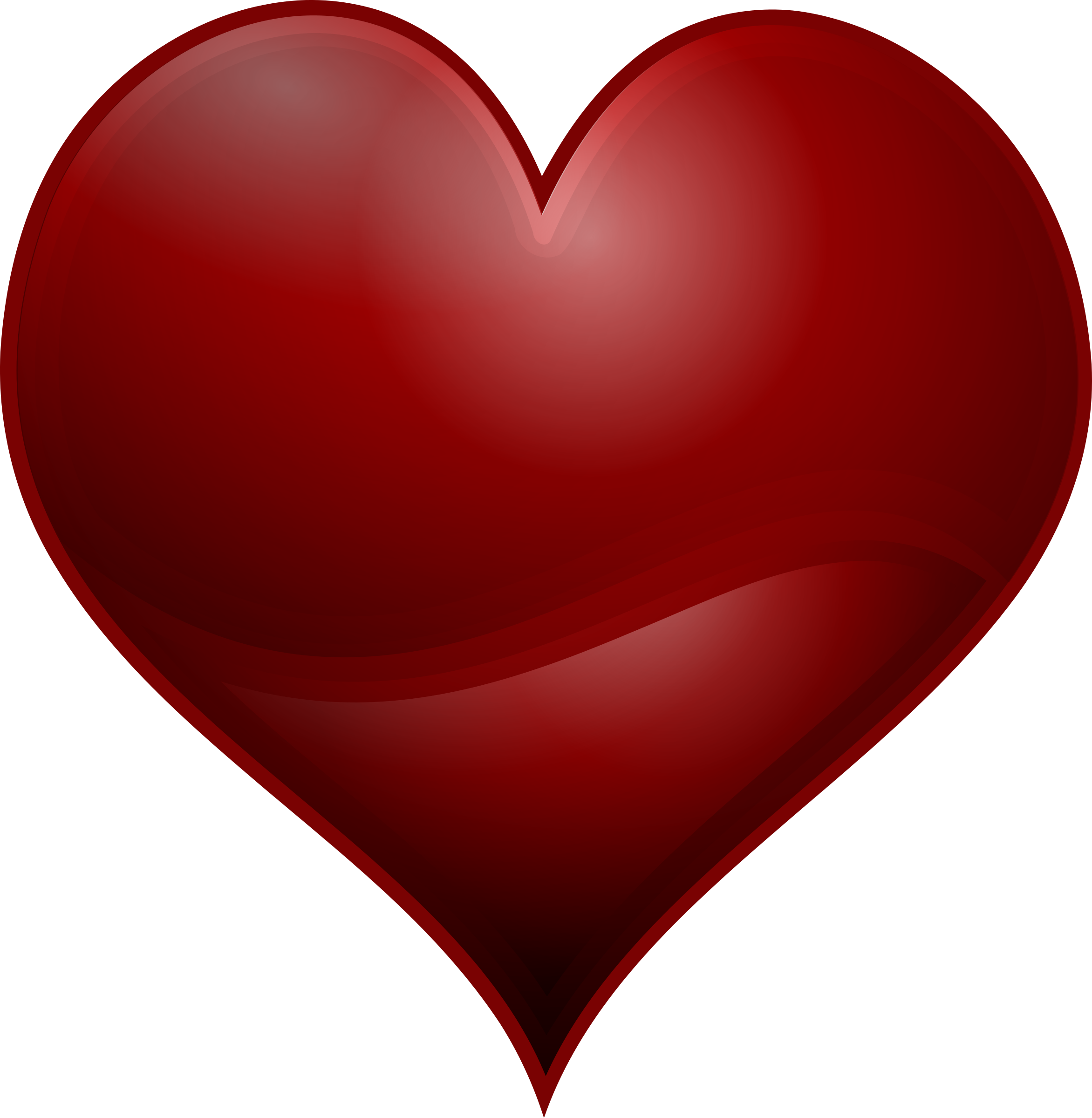 Free To Use Public Domain Hearts Clip Art - Red Heart Clip Art Free (2344x2400)