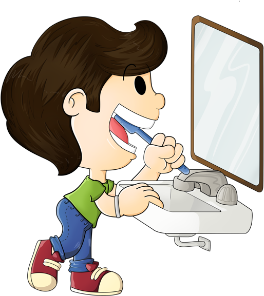 Clip Art For Hygiene For Kids - Good Oral Hygiene Clipart (600x625)