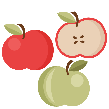 Apple Set Svg Cutting Files Apple Svg Cut File Cute - Miss Kate Cute Apple Set Clipart (432x432)