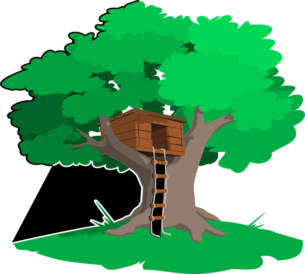 Tree House Clip Art - Clip Art Tree House (600x538)