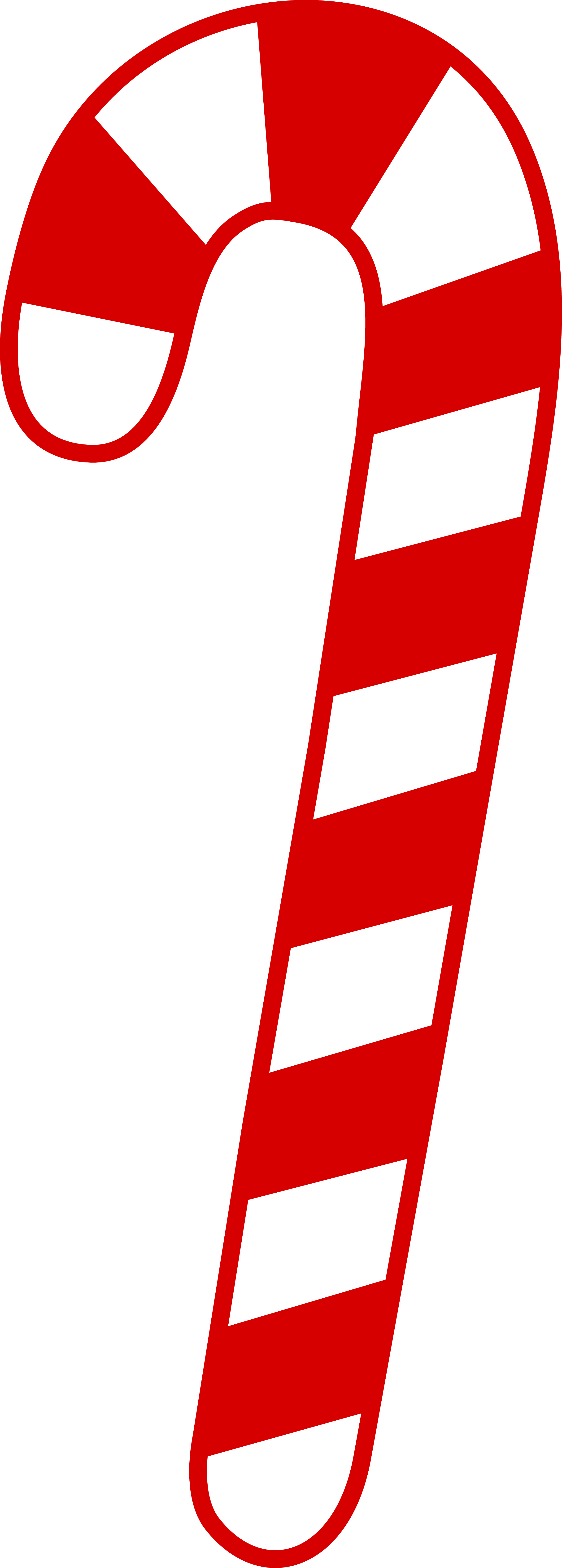 Christmas Candy Png - Red And White Candy Cane (2377x6629)