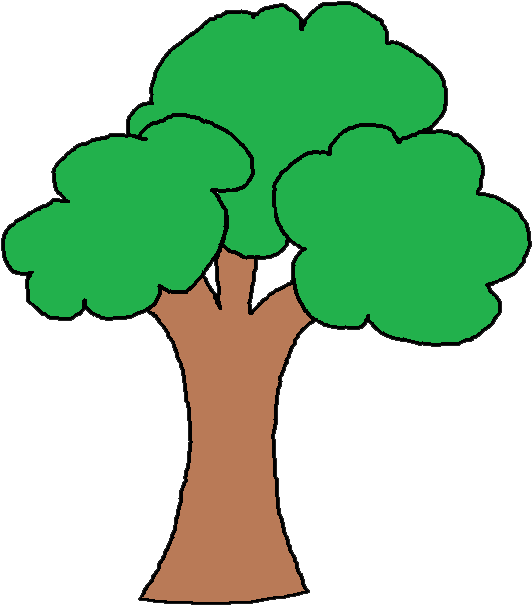 Apple Tree Clip Art - Apple On The Tree Clipart (545x617)