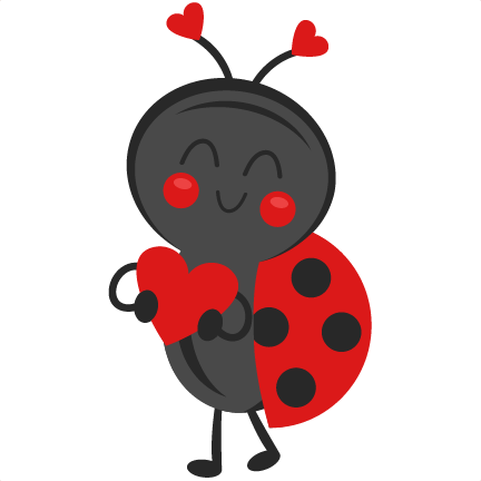 Ladybug Clipart Valentine - Clip Art (432x432)