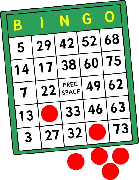 Bingo Cards Clip Art At Clker - Bingo Clipart Free (462x599)