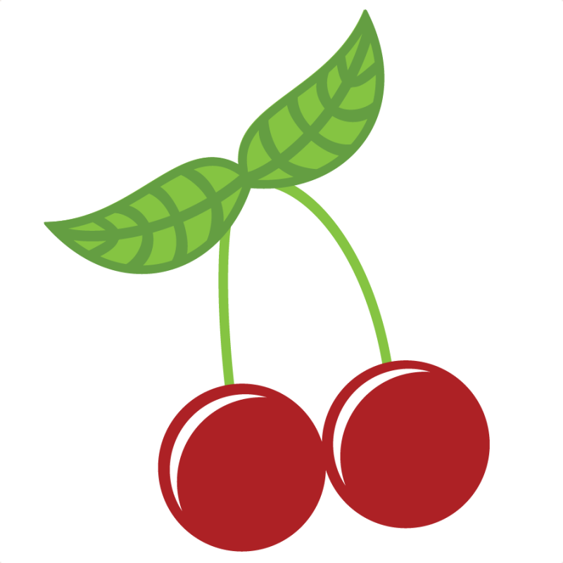 Cherries Svg File For Scrapbooking Cute Cvg Cuts For - Cute Cherry Clipart Png (800x800)