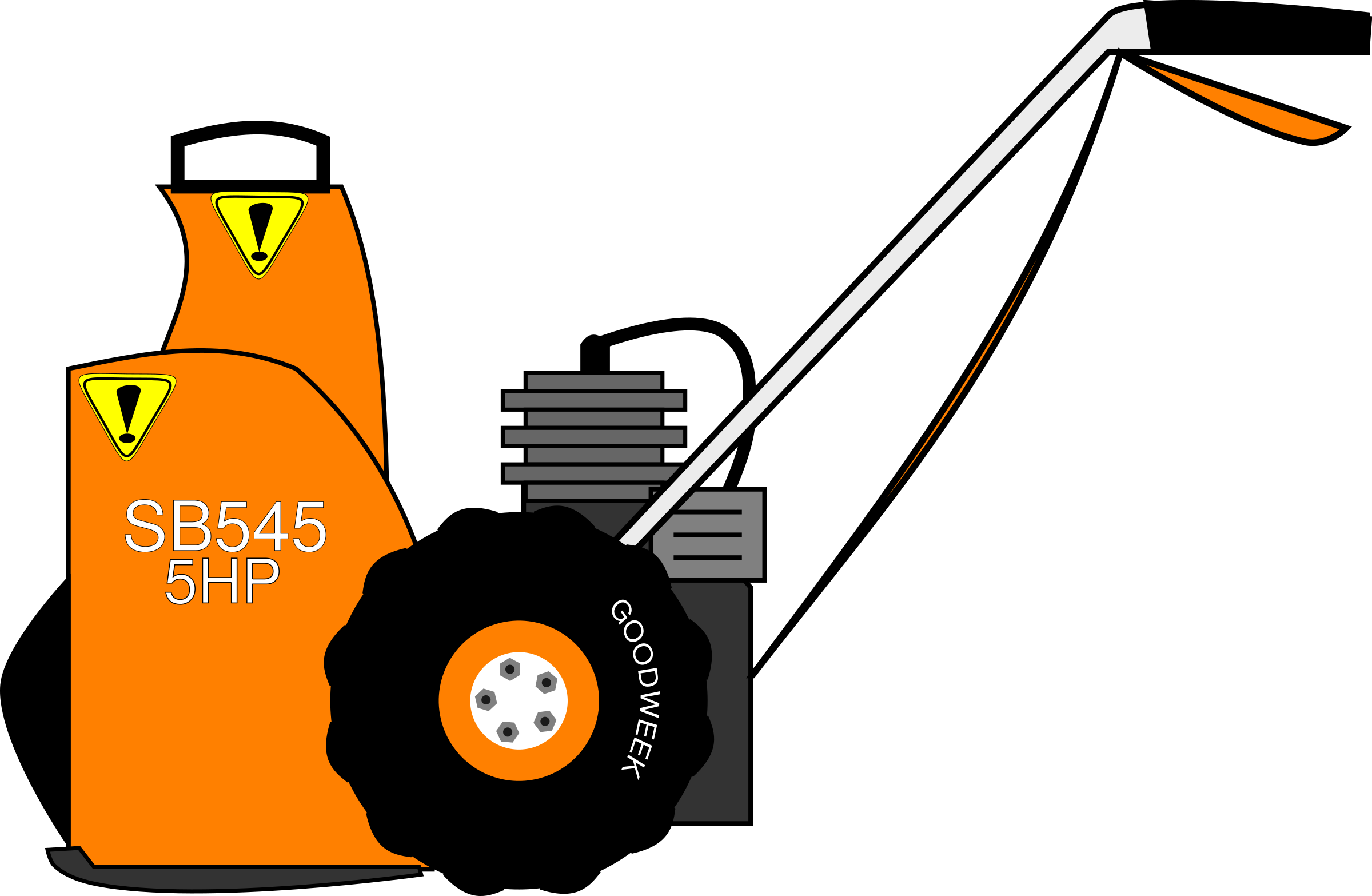Clipart - Snow Blower Clip Art (2400x1567)