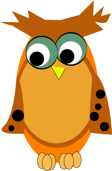 Smart Owl Clip Art - Clip Art (428x587)