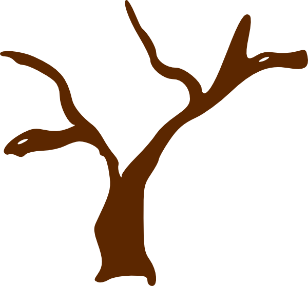 Brown Clipart Tree Trunk - Tree Clip Art (600x558)