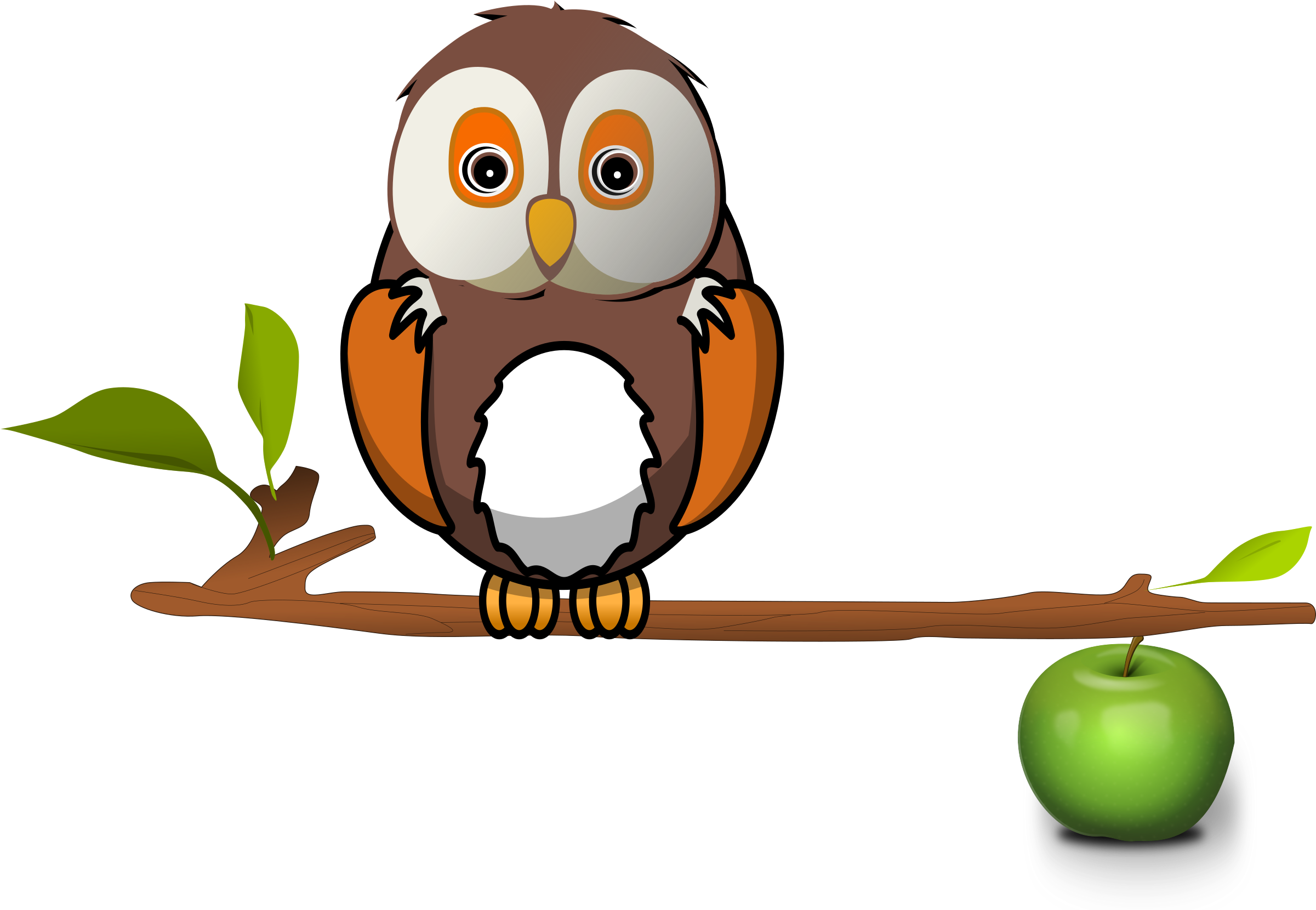 Branch Log Clipart Explore Pictures - Owl On Branch Clipart (2400x1679)
