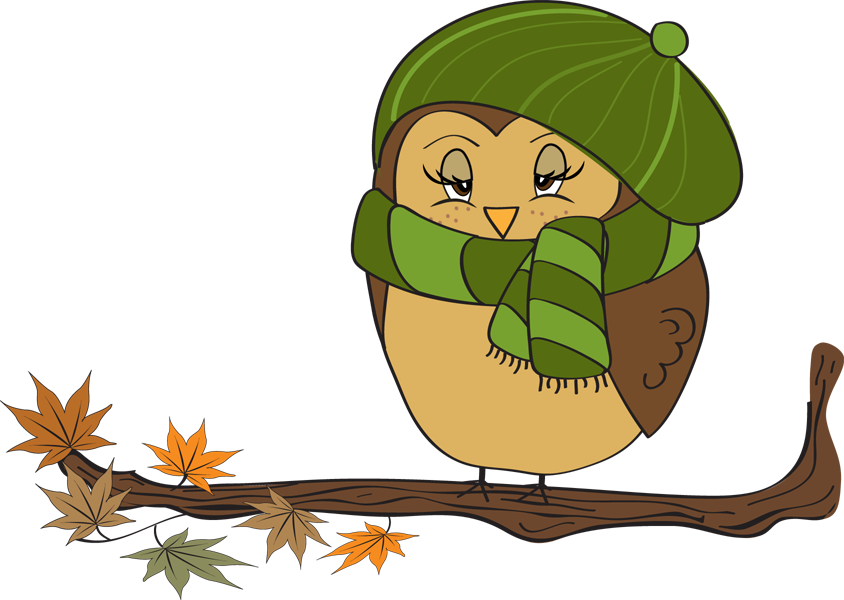Owl Autumn Free Content Clip Art - Owl Autumn Free Content Clip Art (844x600)