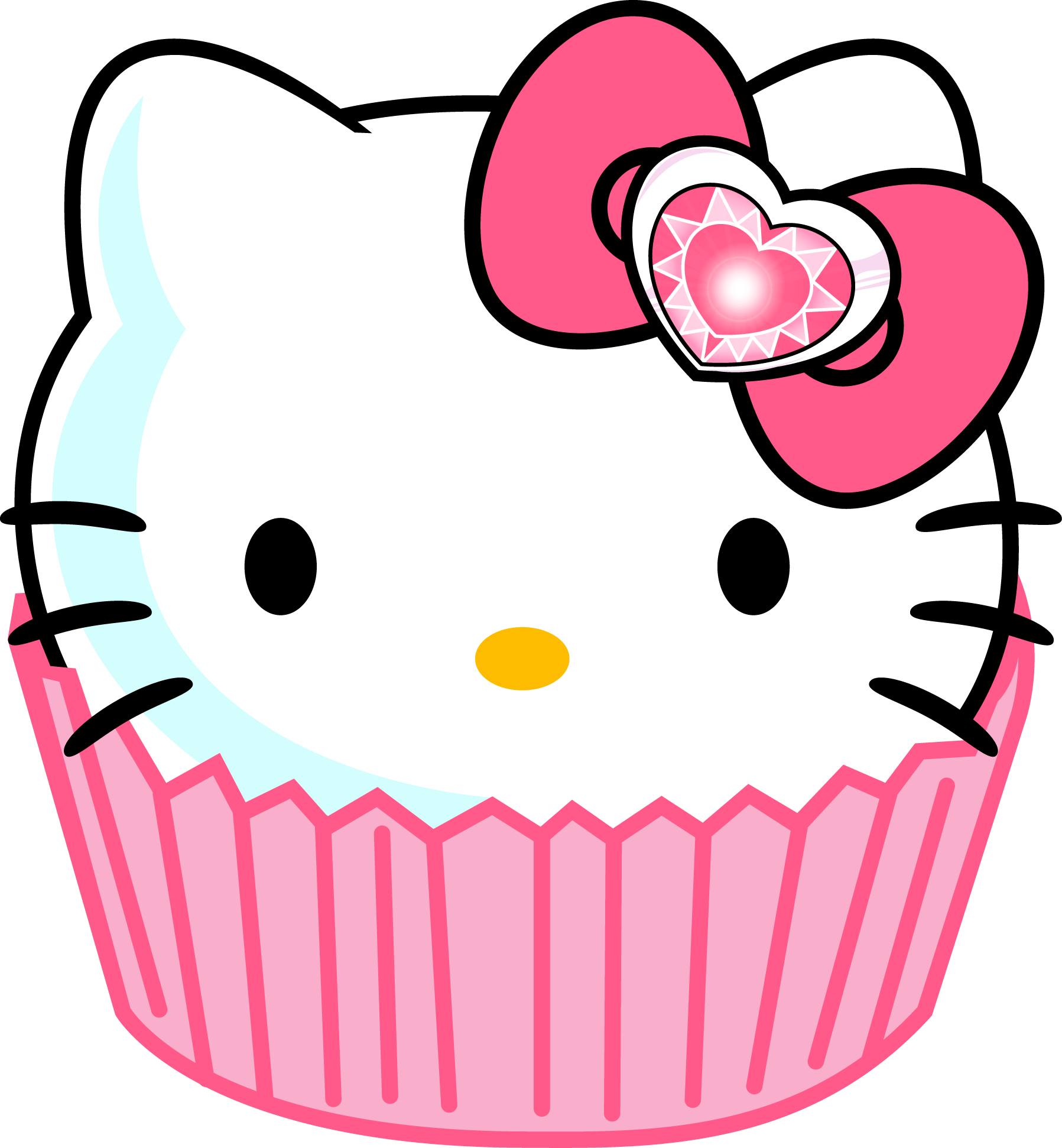 Hello Kitty Cupcakes Clipart - Hello Kitty Clipart (1797x1942)