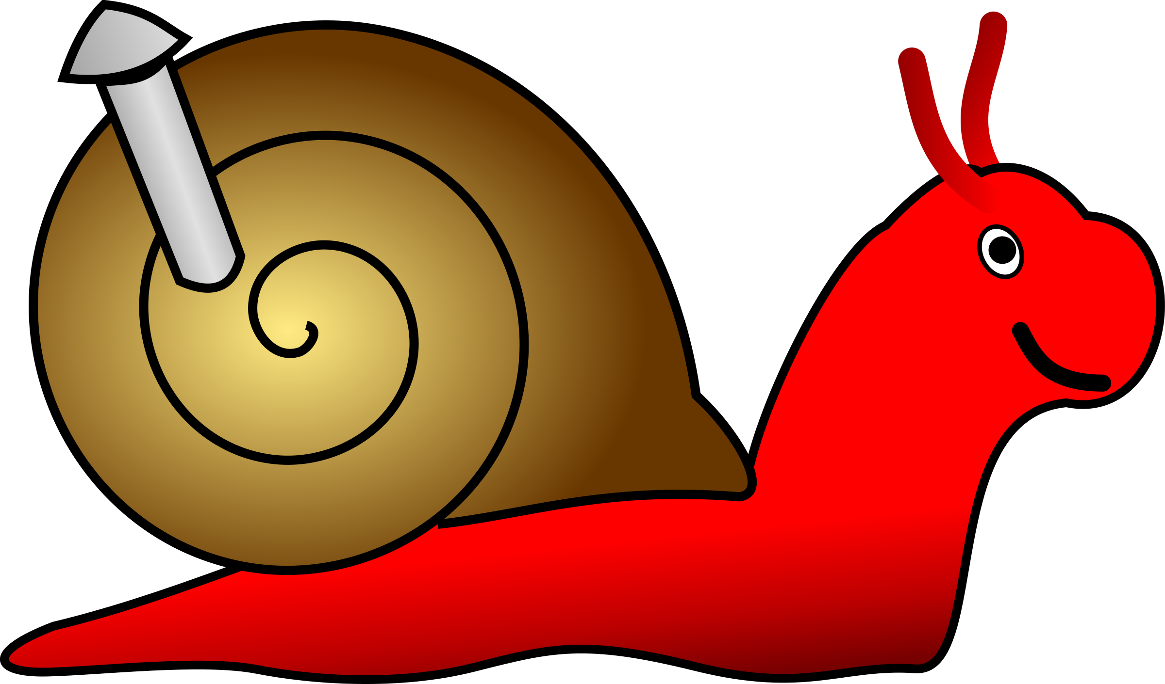 Gary The Snail Clipart Clip Art Of 4 Clipartwork - Golubella Cartoon (2400x1411)