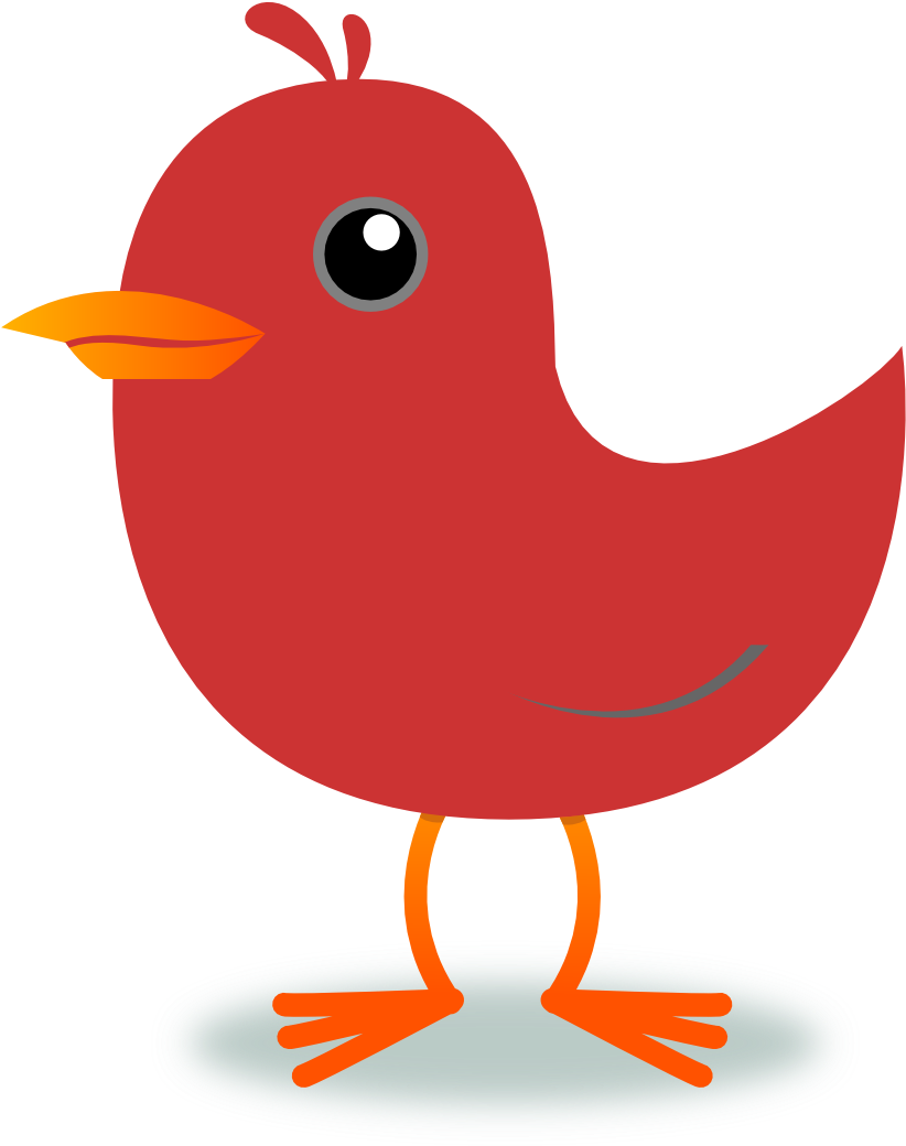 Purple Bird Clip Art At Vector Clip Art Online Image - Red Bird Clipart (1111x1101)