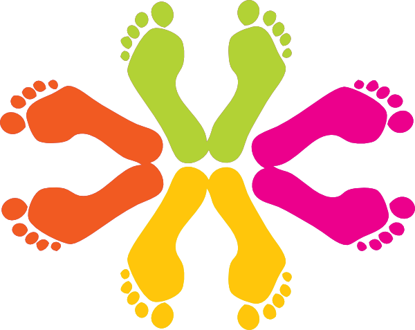 Kids Walking Feet Clipart Free Clip Art Images - Feet Cartoon (600x477)