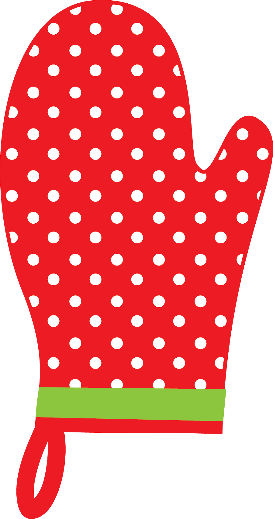 Christmas Oven Mitt Clip Art - Pot Holder Clip Art (898x1708)