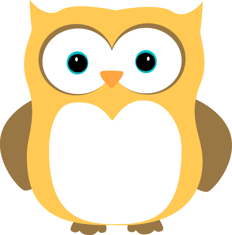 Owl - Yellow Owls Clipart (474x479)