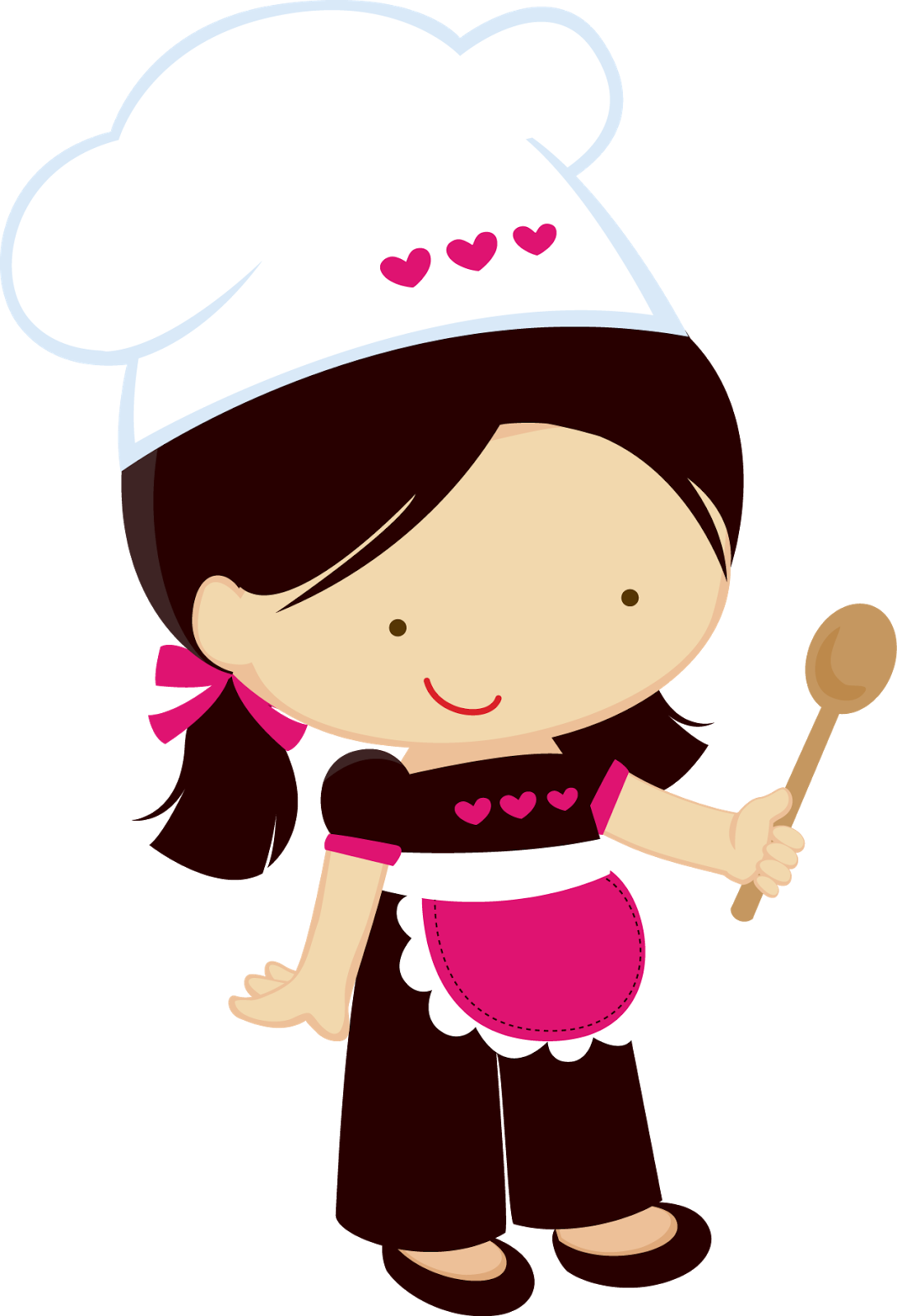 Girl Chef Clipart Clipart Collection Cooking Woman - Desenho De Boneca Cozinheira (1090x1600)