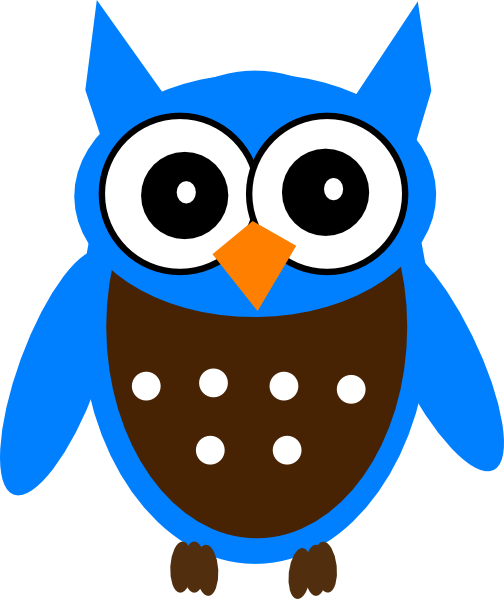Blue Owl Clipart - Cute Cover Photos For Facebook (504x599)