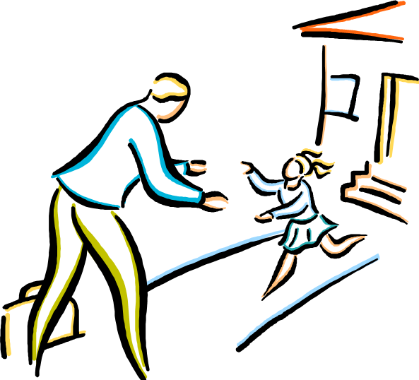 Low Clipart - Childrens With Parents Art (593x538)