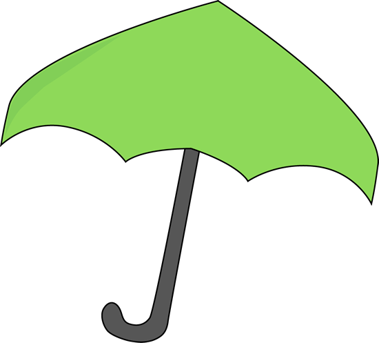 Green Umbrella - Green Umbrella Clipart (550x497)