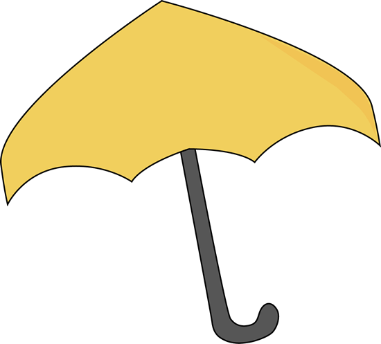 Yellow Umbrella - Yellow Umbrella Clip Art (550x497)
