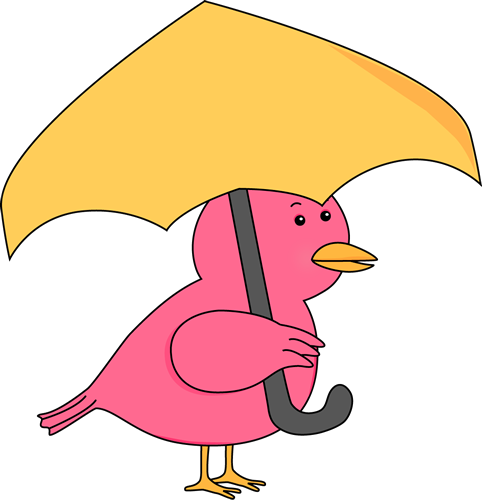 Bird Holding Umbrella - Bird Holding Umbrella (482x500)