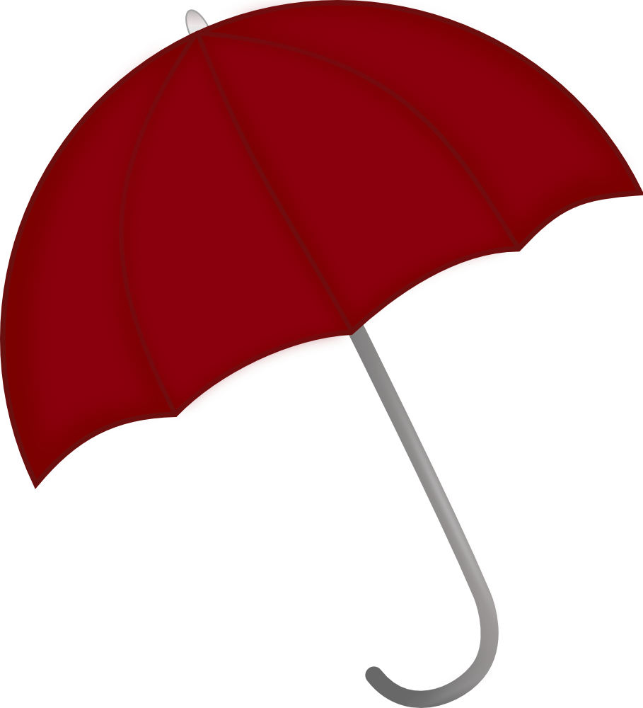 Clip Art Umbrella With Rain - Portrait Of A Man (909x1000)
