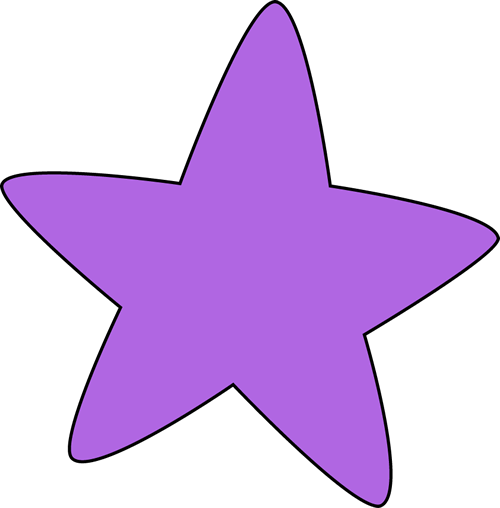 Starfish Clipart - Purple Star Clip Art (500x508)