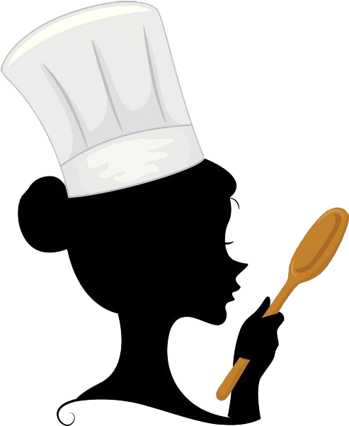 Chef Cooking Clip Art - Woman Chef Silhouette (576x600)