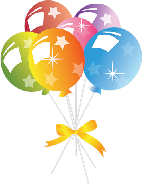 Party Balloons Cartoon Clip Art Images - Birthday Balloons No Background (600x600)