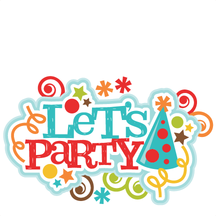 Let's Party Title Svg Scrapbook Cut File Cute Clipart - Let's Party Title (432x432)
