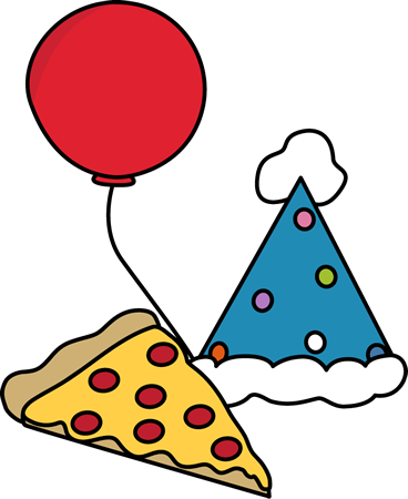 Pizza Party - Clip Art (368x450)