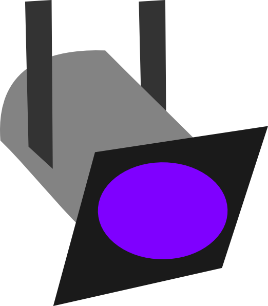 Purple Stage Lights Clipart (522x596)