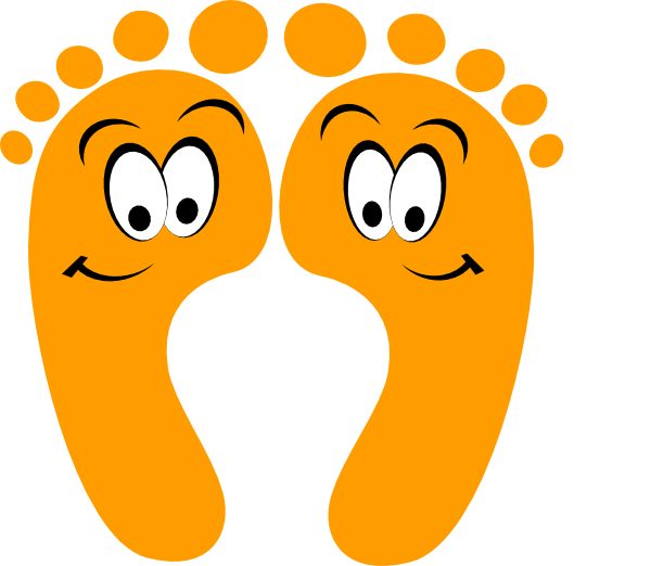 Happy Feet Clipart (600x522)