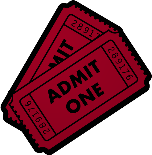 Ticket Clip Art Clipart - Admit One Vector (512x512)